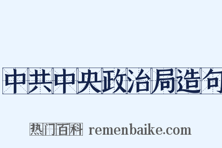 中共中央政治局造句是什么意思的图片